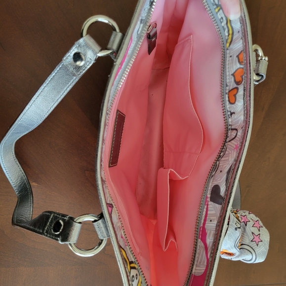 Like brand new authentic Coach purse w charm & purse scarf. - Picture 5 of 7